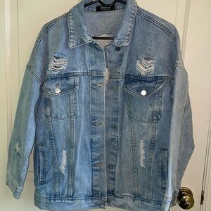 Blue B Oversized Blue Jean Jacket